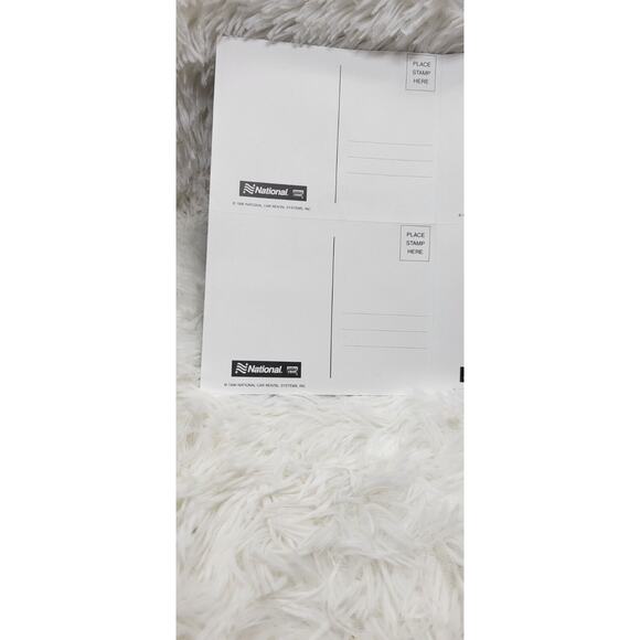 Lot of 4 Disney 1996 National Car Rental Systems Unused Postcards Perforated - Picture 7 of 8